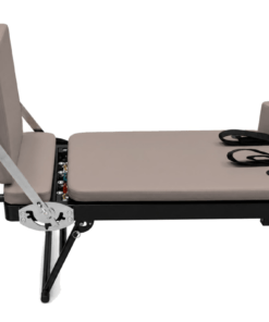 AOT Reformer R2 tumma beige pilateslaite – Kotikäyttöön, monipuolinen laite laitepilatekseen, max 110 kg - Image 5
