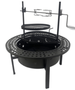 Black Flame Rotisserie ulkotulisija 84 cm – Monipuolinen kotakeittiö laskutasolla, vartaalla ja lämpöritilällä - Image 5