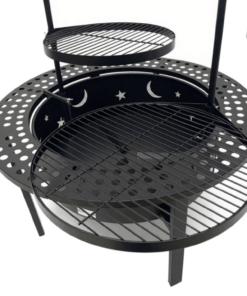 Alternative view of Black Flame Rotisserie ulkotulisija 84 cm – Monipuolinen kotakeittiö laskutasolla, vartaalla ja lämpöritilällä