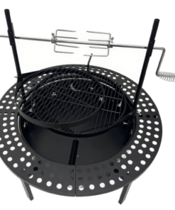 Black Flame Rotisserie ulkotulisija 84 cm – Monipuolinen kotakeittiö laskutasolla, vartaalla ja lämpöritilällä - Image 3