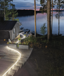 BrightSolar 40 m 60000 lm LED-valokela – Erittäin tehokas työmaavalokela – Vaunumalli renkailla ja teleskooppikahvalla - Image 5