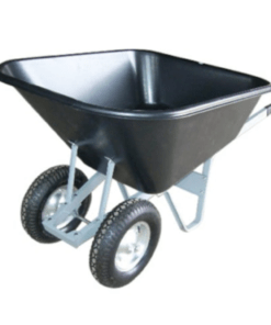 Green Land 200 L 2-renkainen tallikärry – Suuri ja vakaa tallikottikärry isoilla 16" PU-renkailla, kuorma 200 kg - Image 3