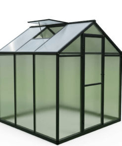Green Land Solid 3,4 m² kasvihuone – Kennolevykasvihuone, alumiiniruko, tuuletusikkuna, 186 x 185 cm - Image 5