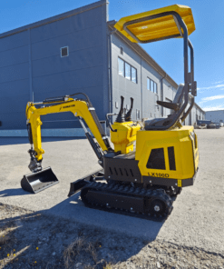 Komator LX100D 1,0T minikaivinkone – Nykyaikainen ja monikäyttöinen minikaivuri EURO 5 -diesel, 1000 kg, pikakiinnike + 3 kauhaa - Image 5