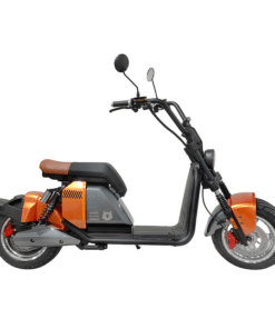 Alternative view of Kontio Motors Kruiser Elektra Oranssi-Grafiitti – 1,2 kWh / 1,8 kWh / 2,4 kWh – Sähköskootteri