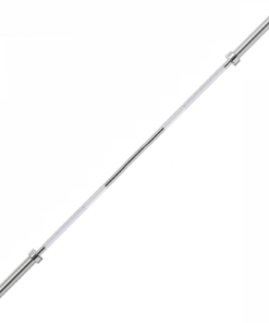 Krominen OptiGym 2,2 m levytanko 50 mm laakeroiduilla hihoilla valkoisella taustalla