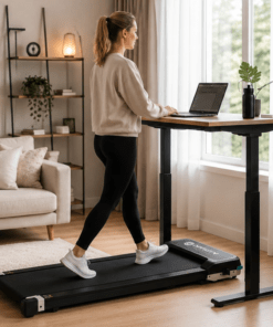 Alternative view of OptiGym M-Pad 1.0 kävelymatto – Ohut kävelymatto jalkapohjahieronnalla kotiin ja etätyöhön – 1–6 km/h, kaukosäädin, max 110 kg