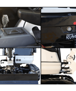 Alternative view of Tiermann CD-260R 2,6 t minikaivinkone, Kubota-moottori – Tehoa, mukavuutta ja suorituskykyä – Ilmastoitu hytti, tyvikääntö, pikakiinnike + 3 kauhaa