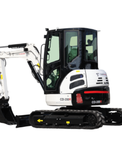 Tiermann CD-350R 3,5 t minikaivinkone – Umpihytillinen tehokas Kubota Euro 5 diesel kaivuri, 3500 kg, levittyvä alusta, S30-pikakiinnike + 3 kauhaa - Image 3