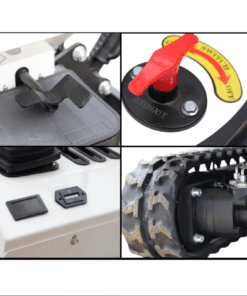 Tiermann ND-100 1,0 t minikaivinkone –  Nykyaikainen ja monikäyttöinen kumitelakaivuri, EURO 5 diesel, pikakiinnike + 3 kauhaa, 1000 kg - Image 5