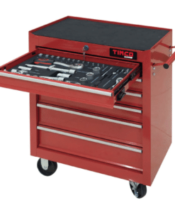 Alternative view of Timco 6 ltk 80-osainen työkaluvaunu työkaluilla –Monipuolinen, pieni ja kätevä tallivaunu