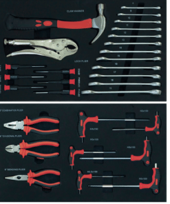 Timco 6 ltk 80-osainen työkaluvaunu työkaluilla –Monipuolinen, pieni ja kätevä tallivaunu - Image 3