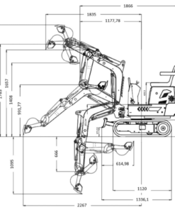Timco XC06 0,6 t minikaivinkone – kuva 5